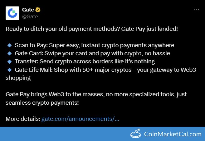 Gate Pay App Launch
