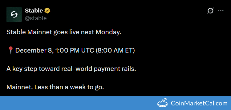 Stable Mainnet Launch