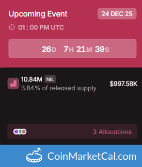 Nillion 10.84MM Token Unlock