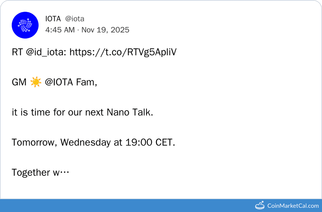 IOTA Nano Talk