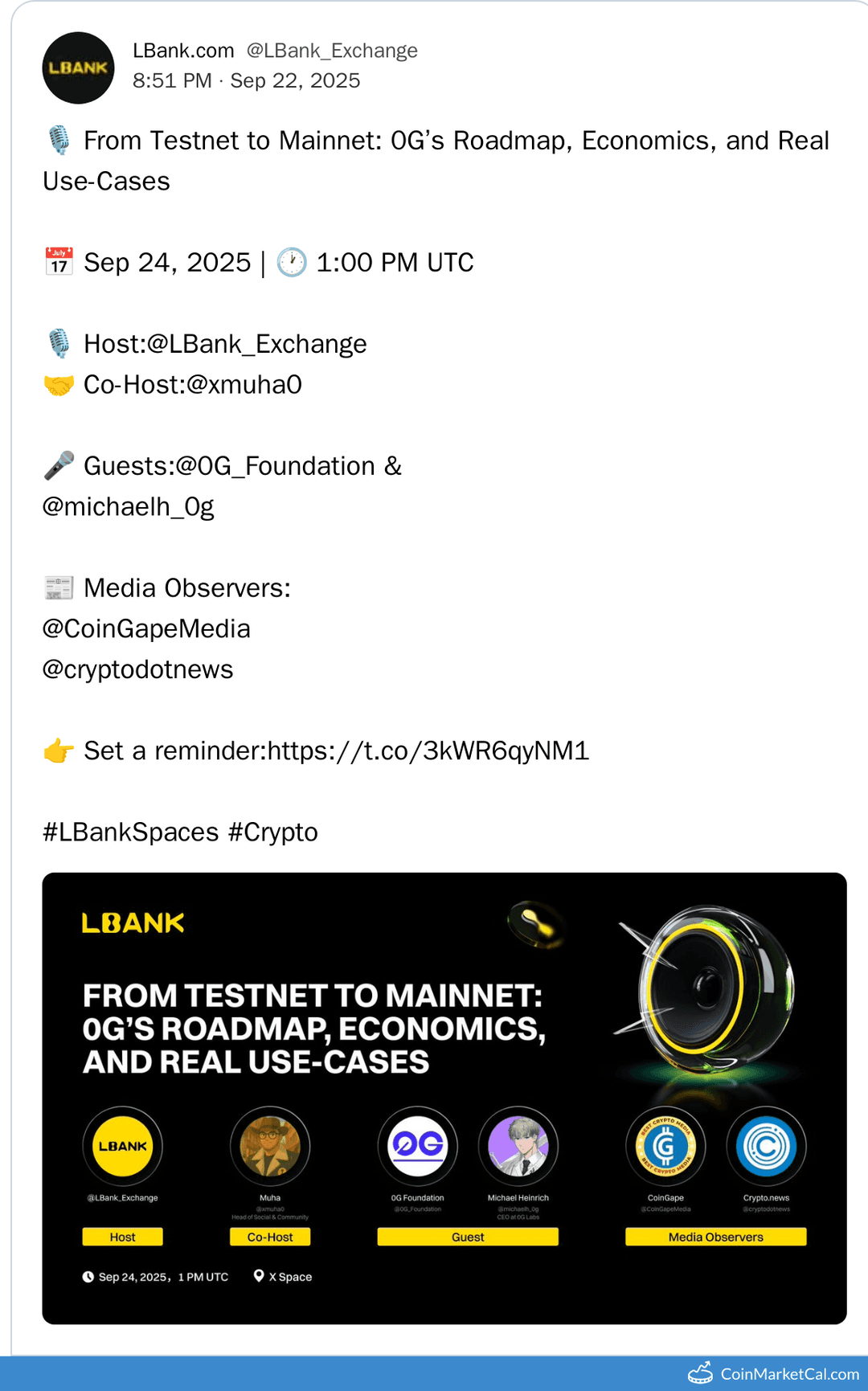 0G Talk with LBank: From Testnet to Mainnet