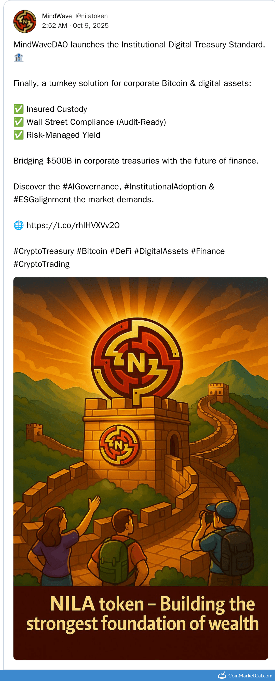 MindWaveDAO Digital Treasury Launch