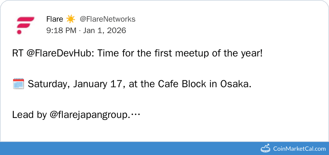 Flare Osaka Cafe Block Meetup