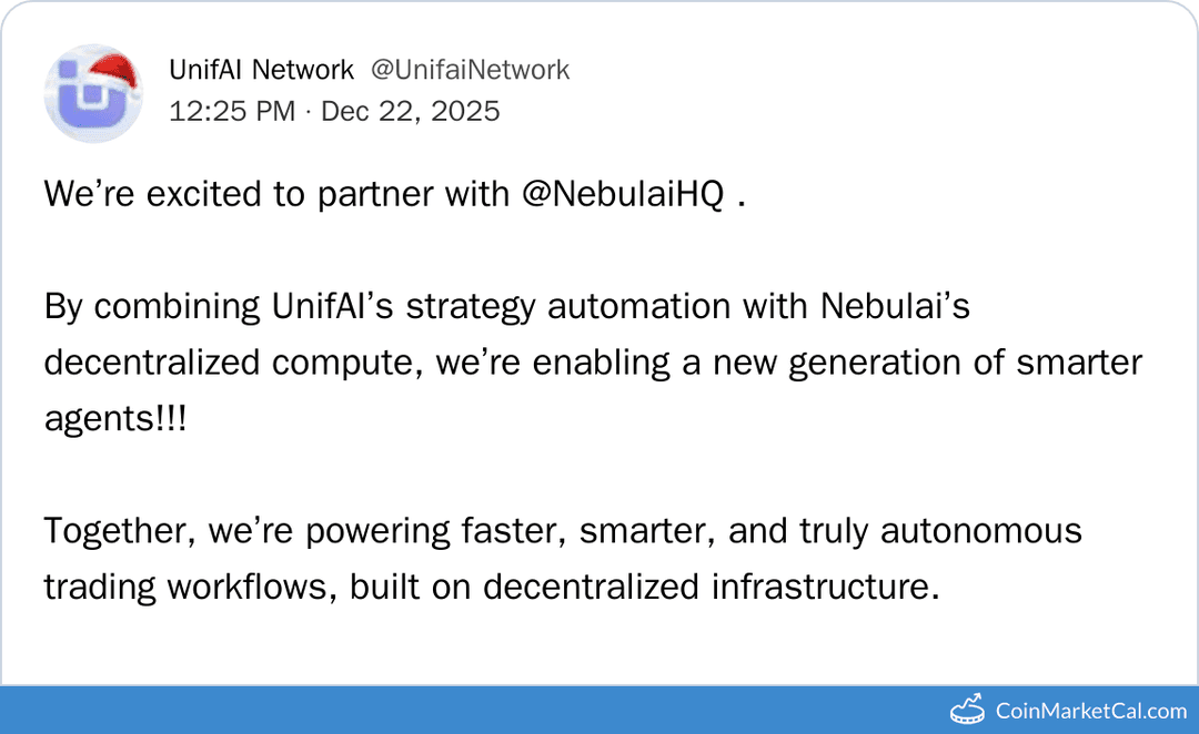 UnifAI and Nebulai Partnership for Autonomous Trading