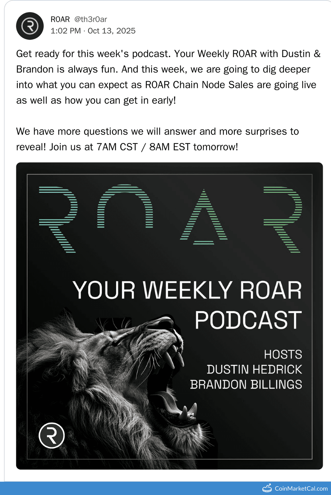 R0AR Token Weekly R0AR Podcast AMA
