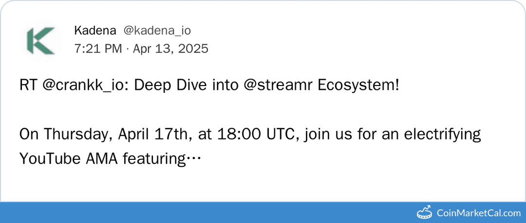 Kadena AMA with Crankk