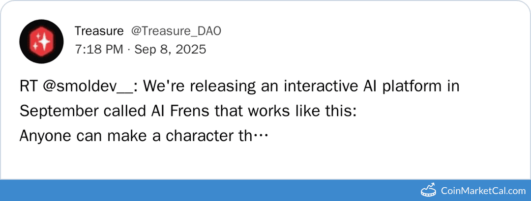 Treasure DAO AI Frens Platform Release