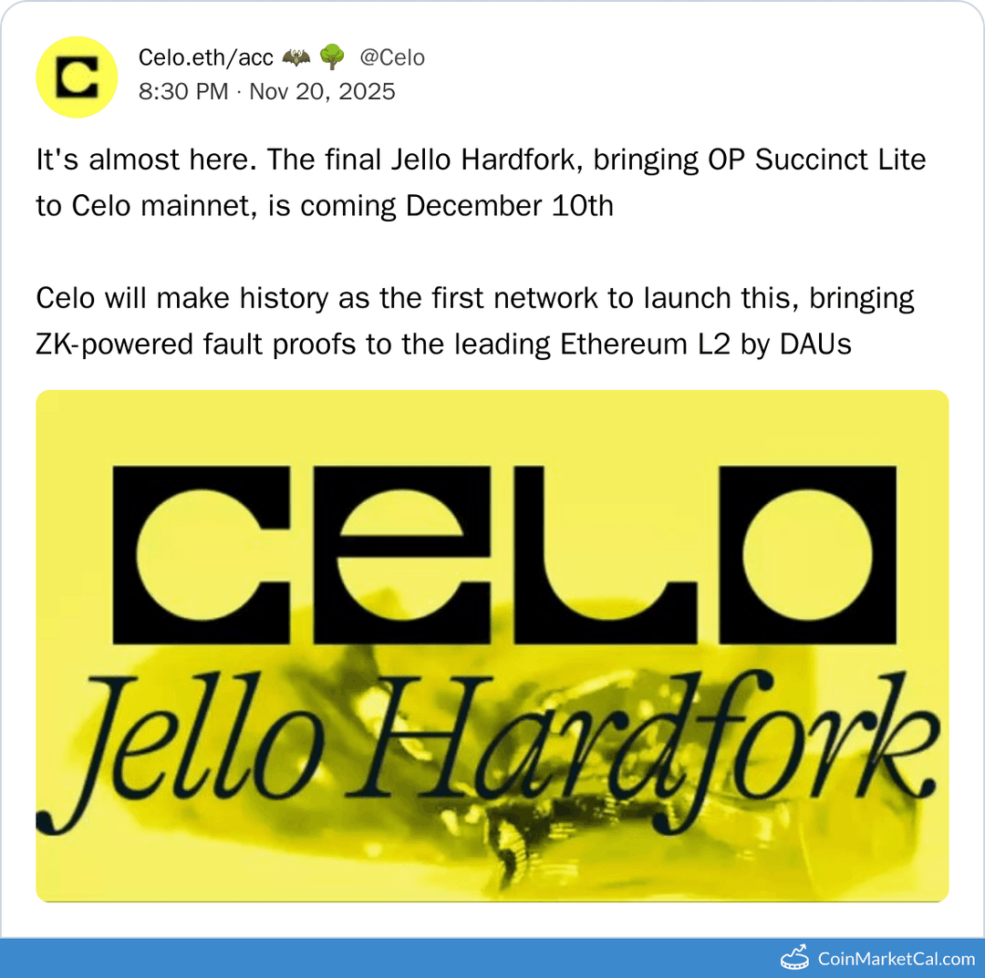 Celo Final Jello Hardfork