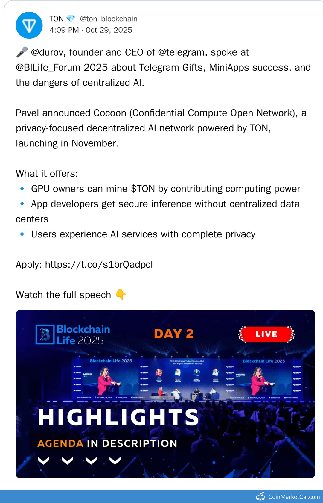 Telegram's Cocoon Decentralized AI Network Launch