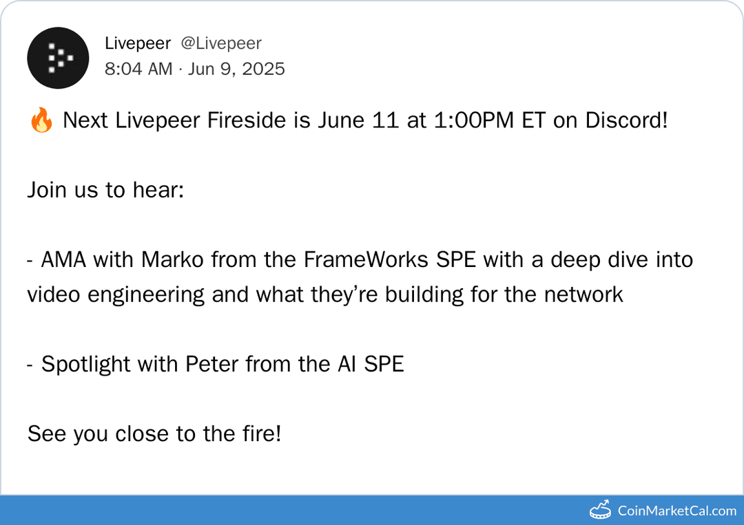 Livepeer Fireside AMA