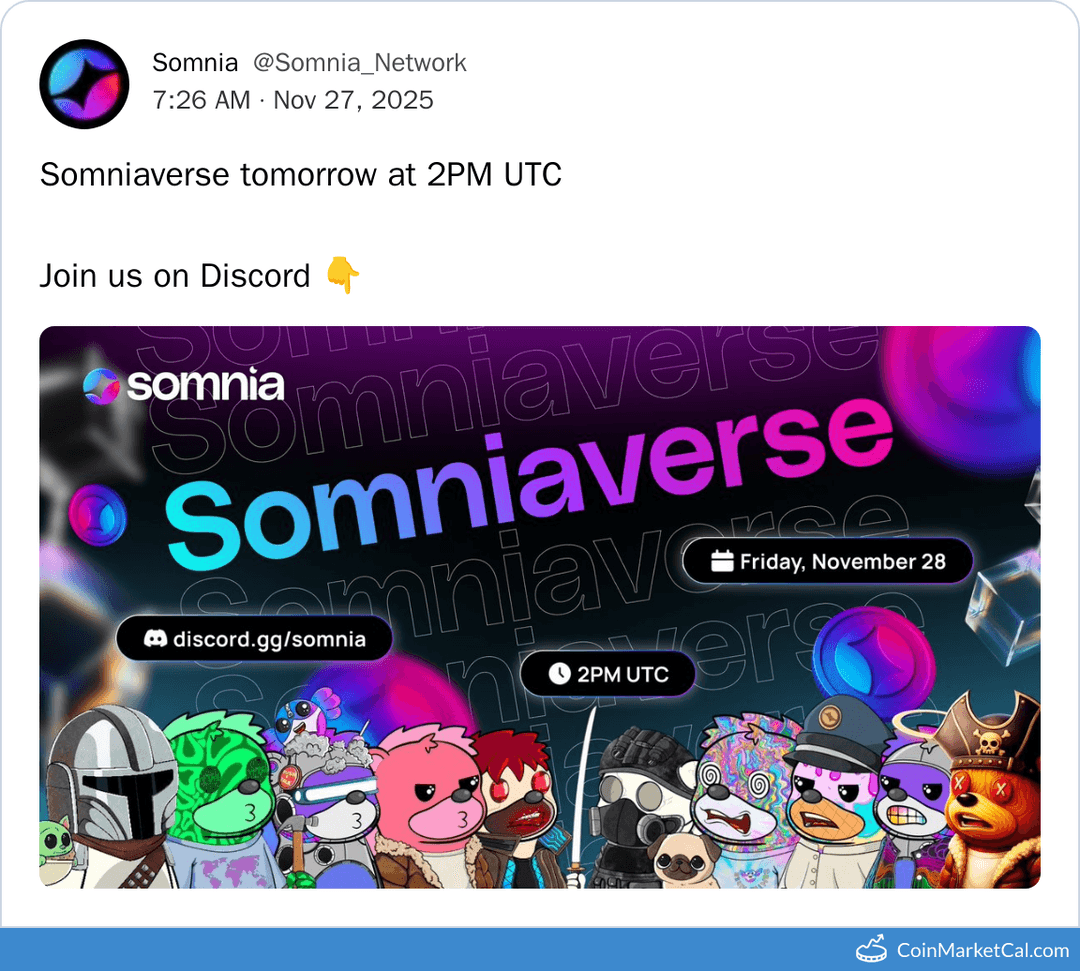 Somnia Network Somniaverse Community Event