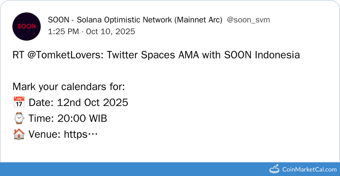 SOON AMA with Tomket Lovers