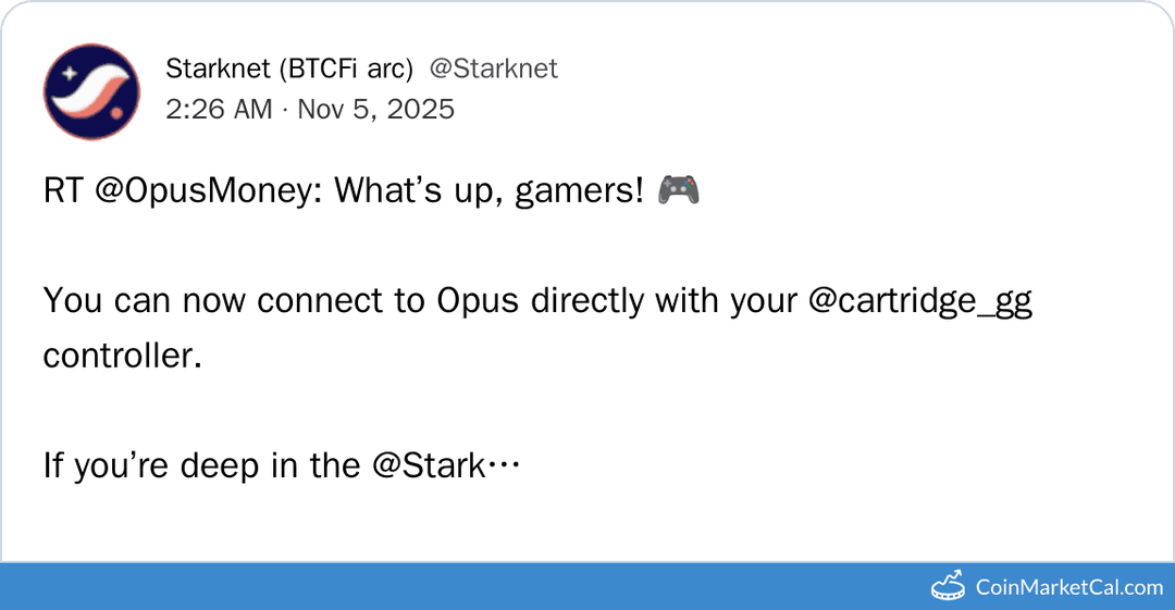 Cartridge Integration with Opus on Starknet