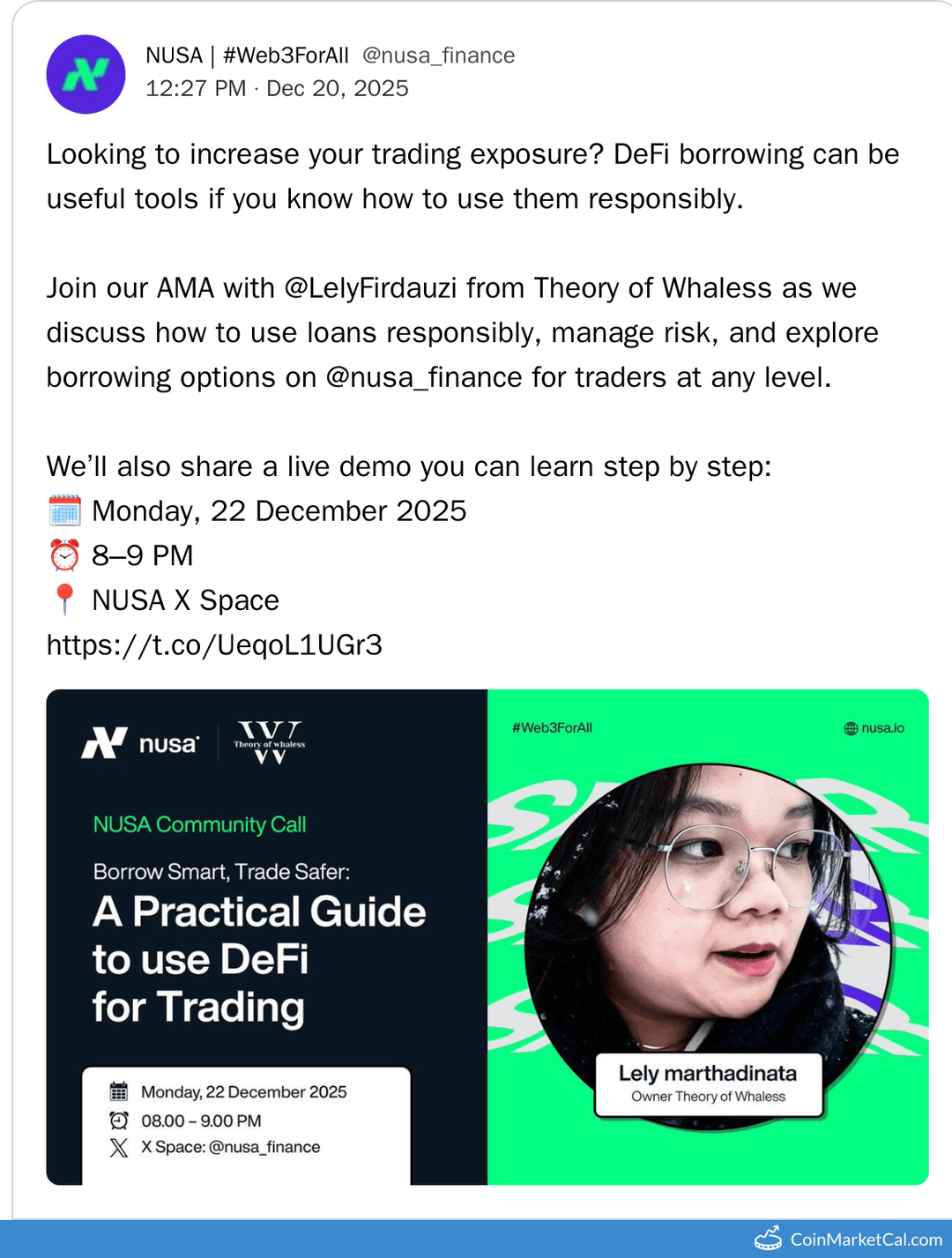 NUSA DeFi Borrowing AMA