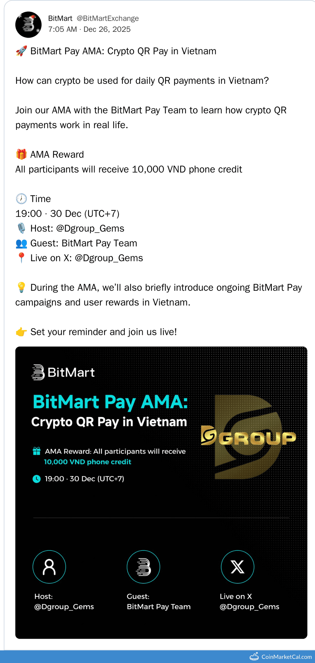 BitMart QR Pay in Vietnam AMA