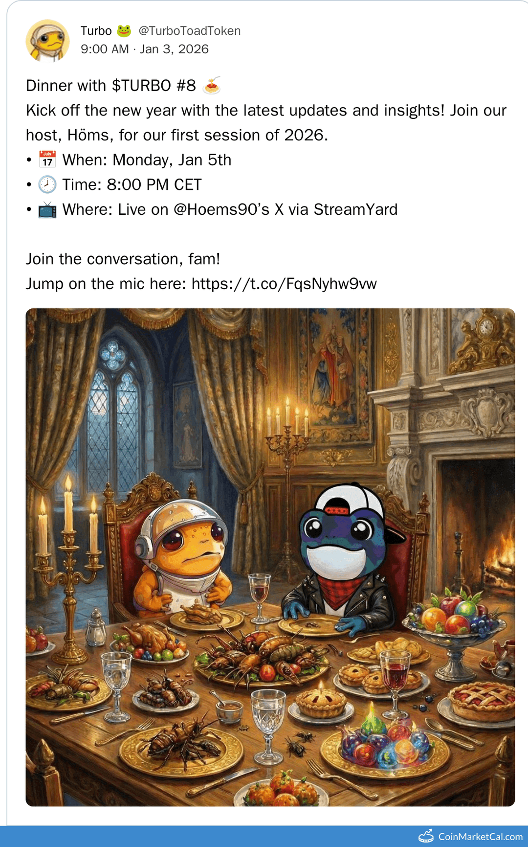 Turbo Dinner with TURBO #8 Update