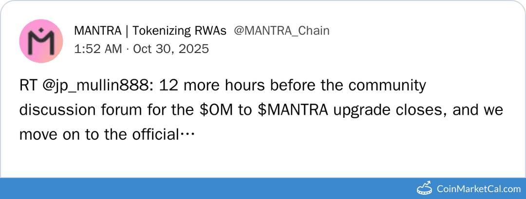 MANTRA OM to MANTRA Proposal