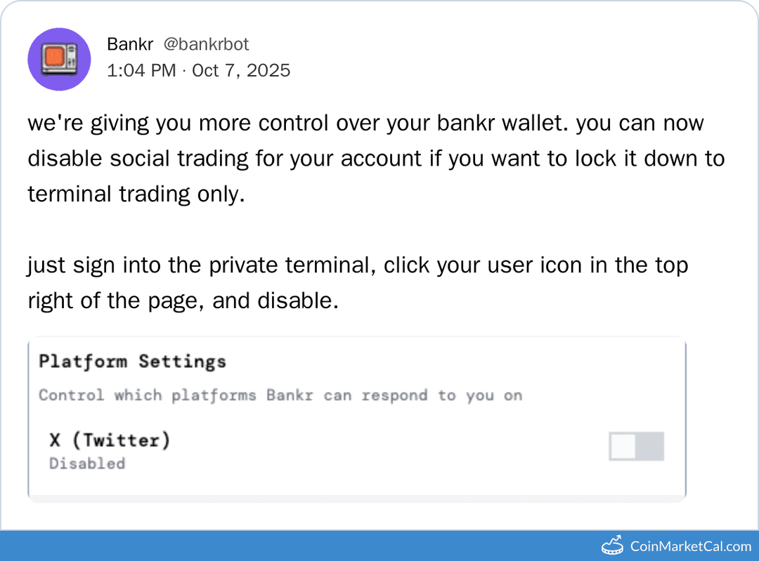 BankrCoin Social Trading Option Release