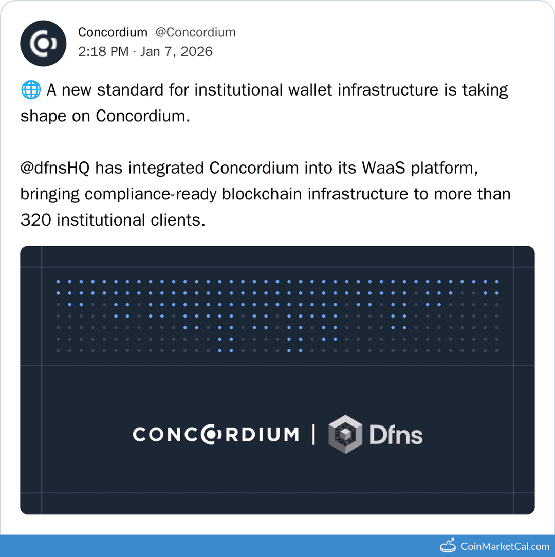 Concordium Dfns WaaS Support Partnership