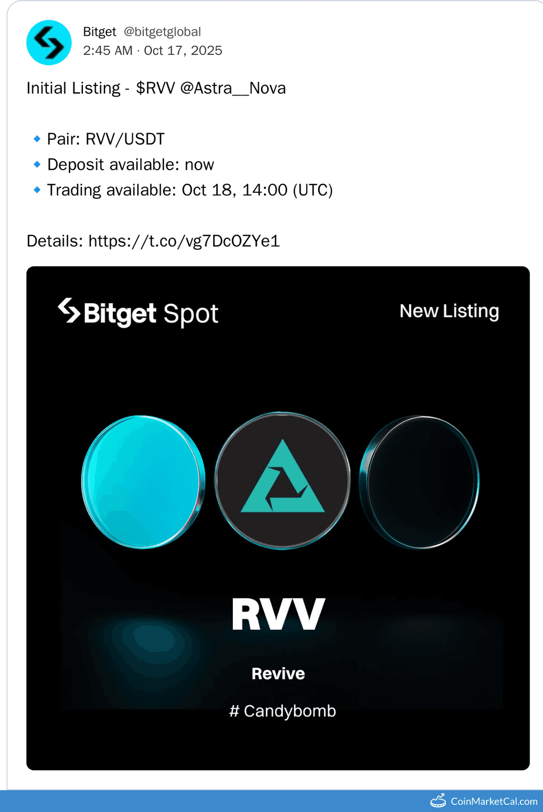 Bitget Astra Nova Listing