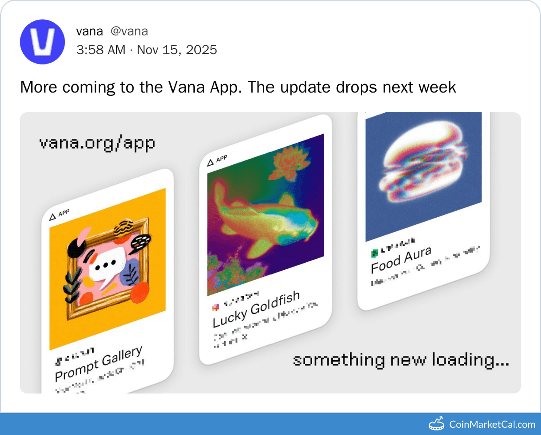 Vana App Update