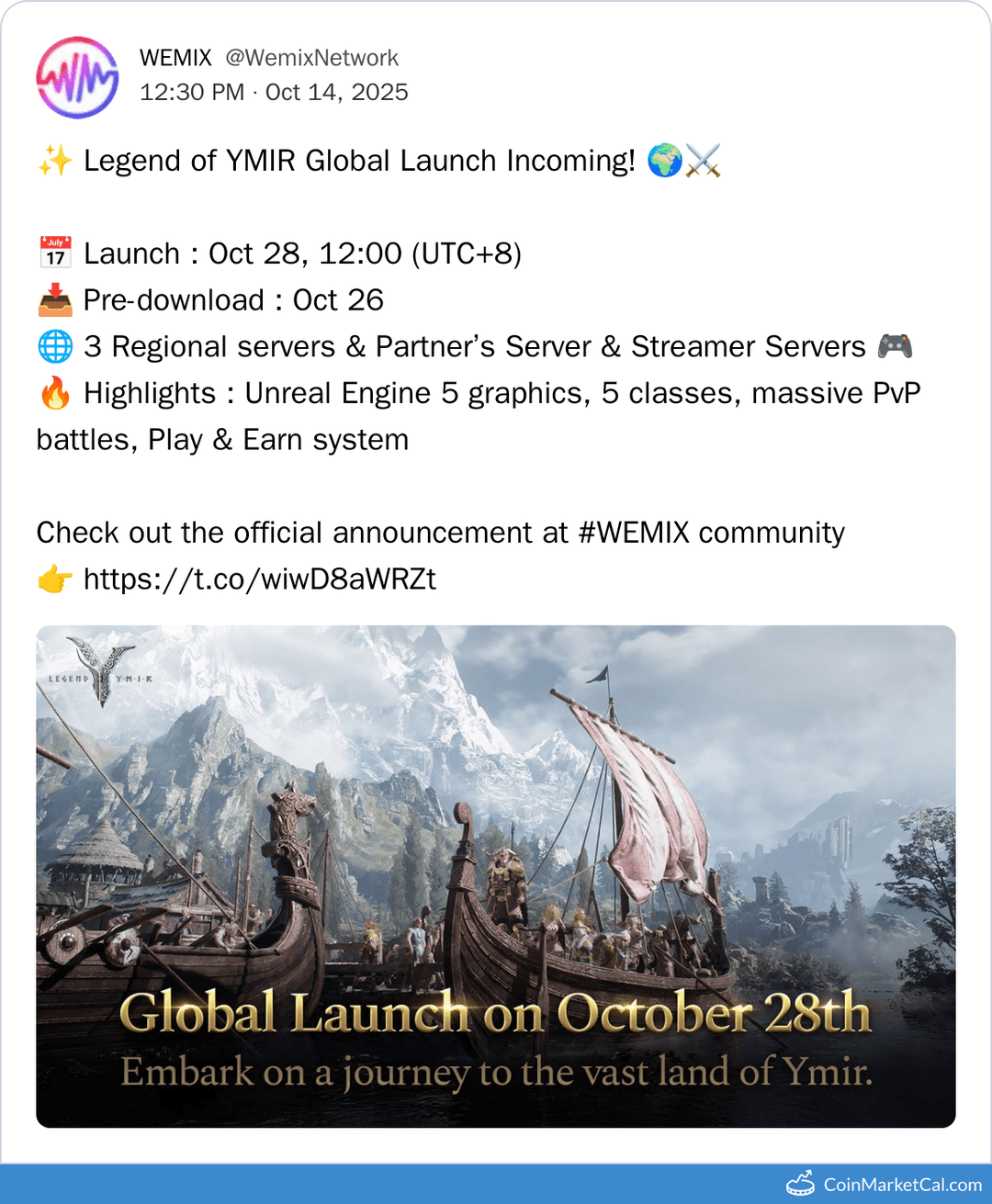 WEMIX Legend of YMIR Global Launch