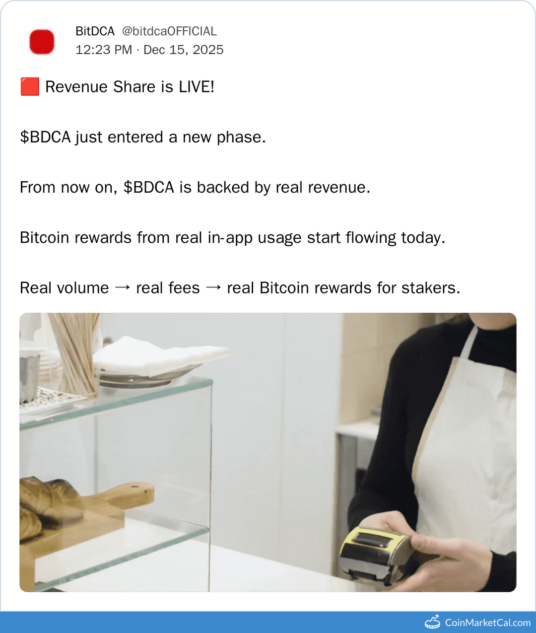 BitDCA Revenue Share Launch