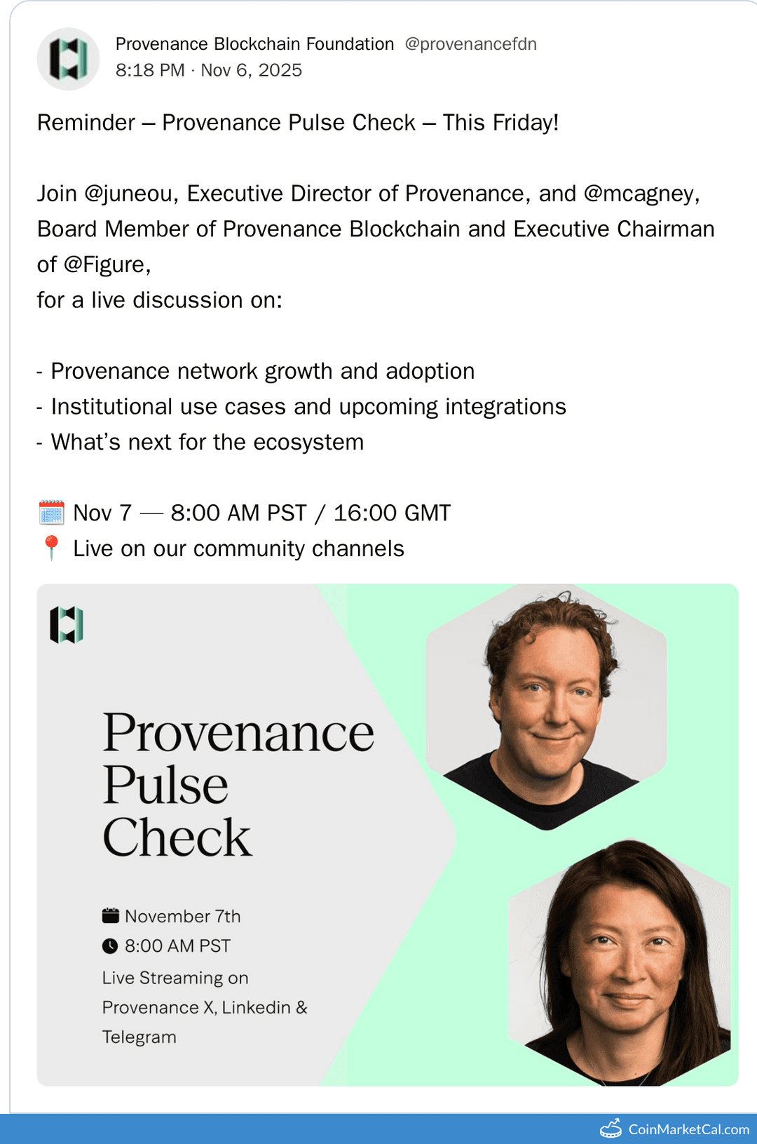 Provenance Foundation Provenance Pulse Check