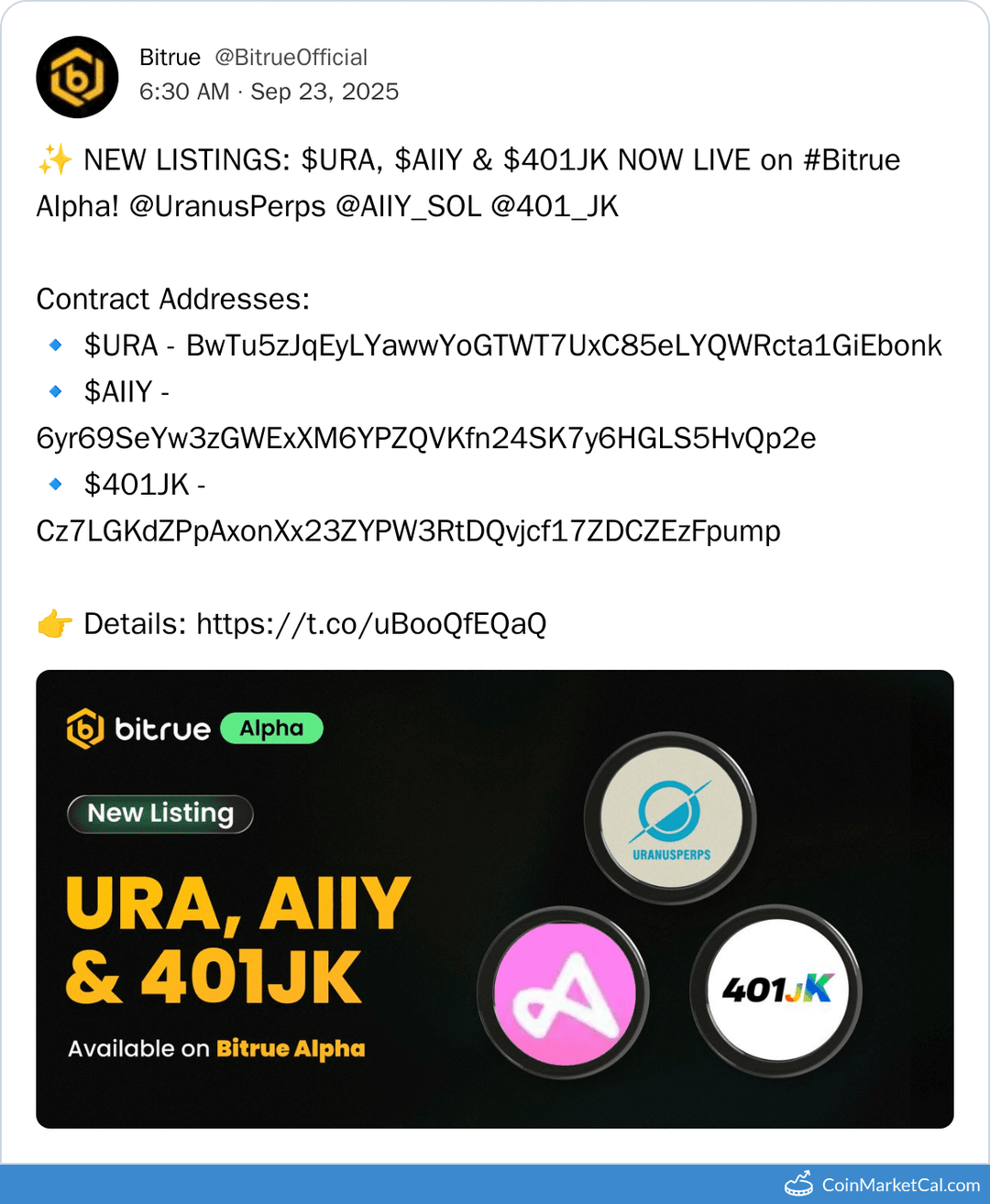 Bitrue Alpha Listing