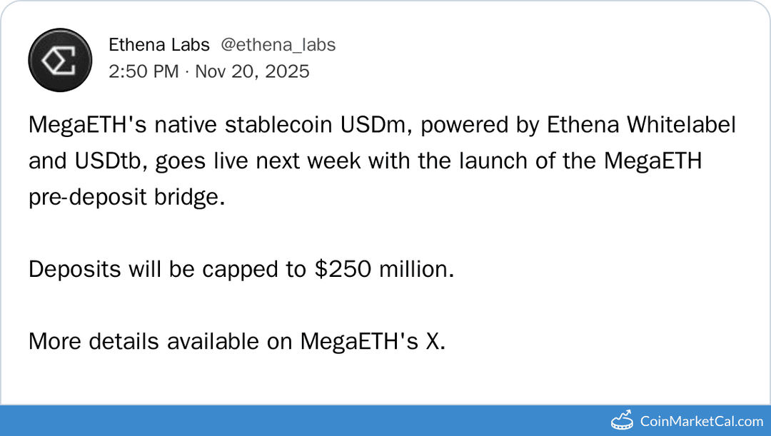 MegaETH USDm & Pre-deposit Bridge Launch