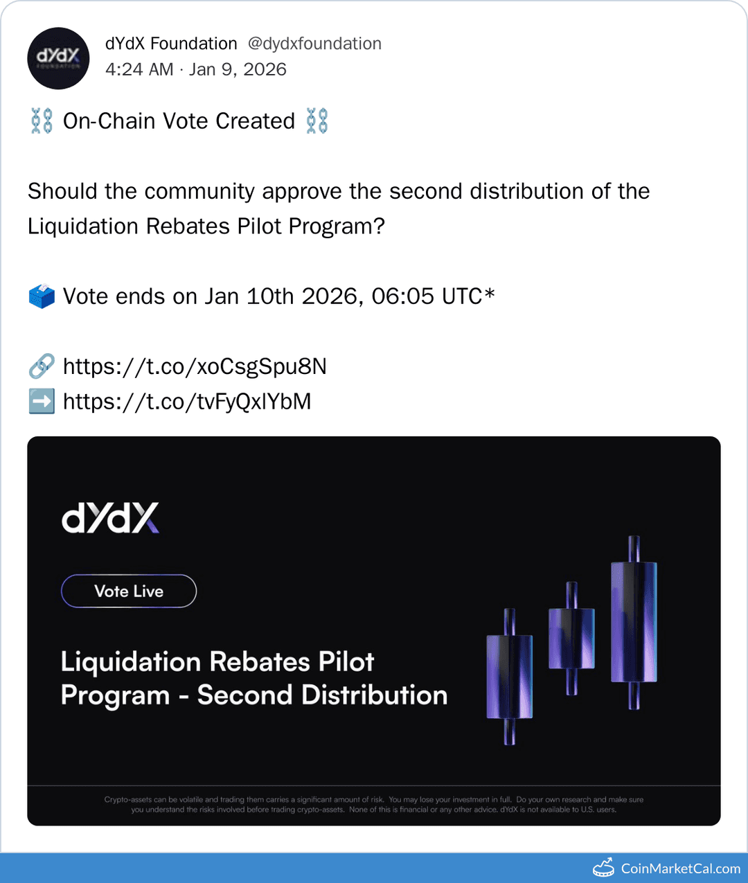 dYdX Liquidation Vote