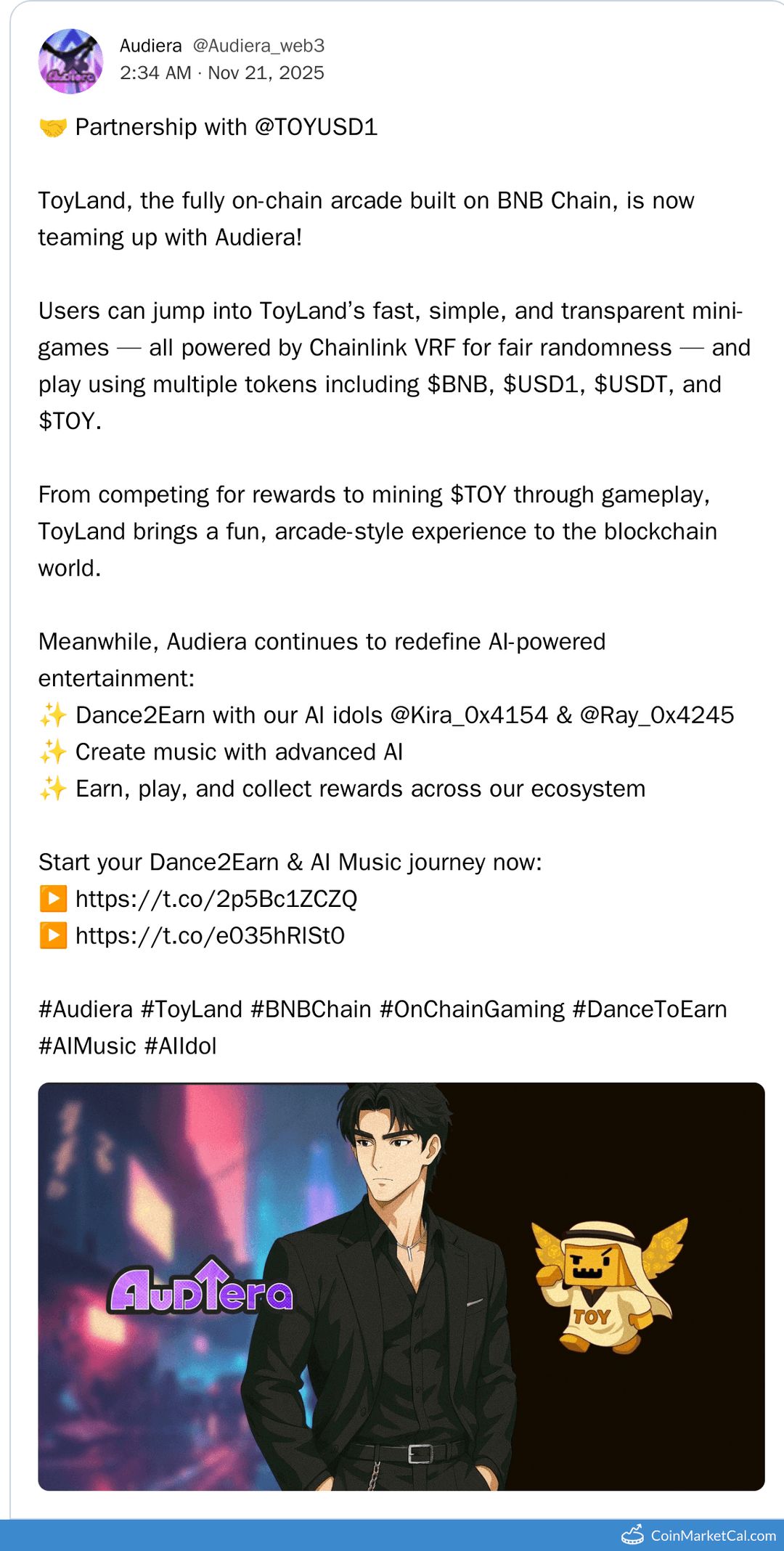 Audiera ToyLand Partnership