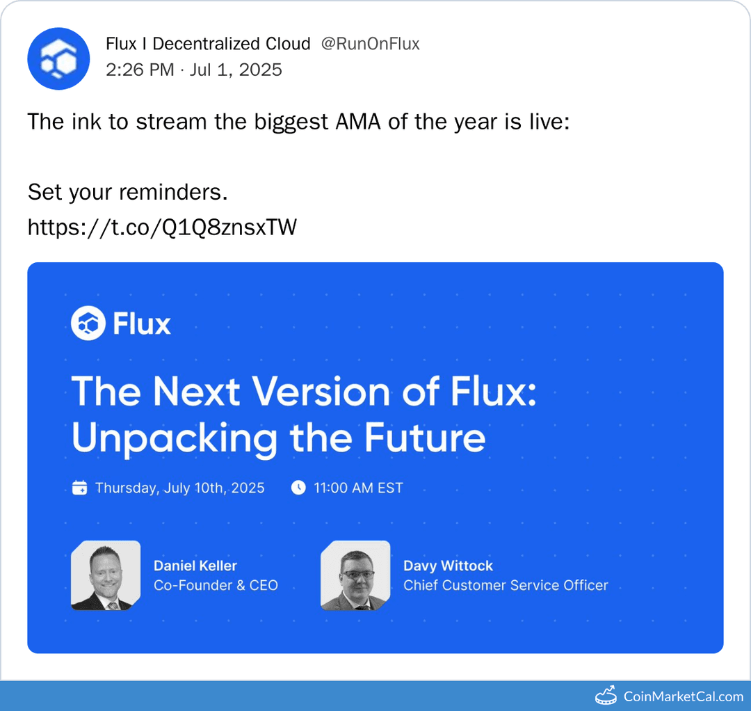 Flux AMA: Unpacking the Future