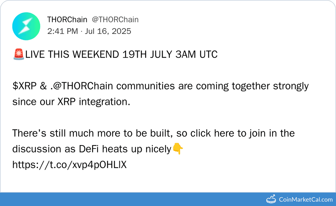 THORChain & XRP Community Live Event
