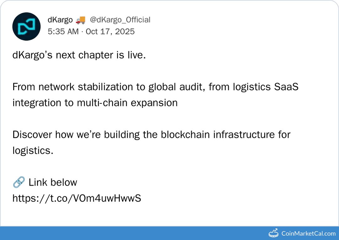 dKargo L3 Mainnet Details