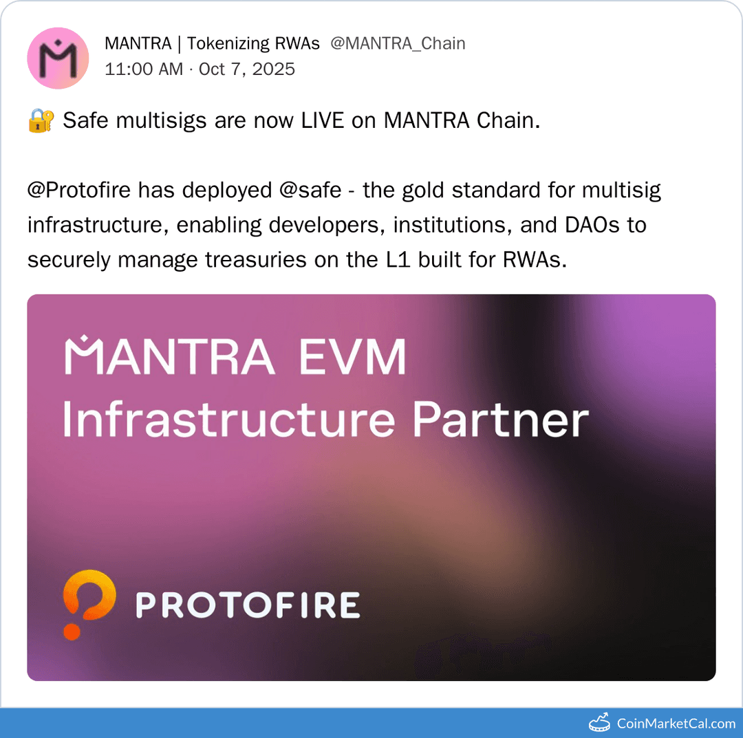 MANTRA Chain Safe Multisigs Release