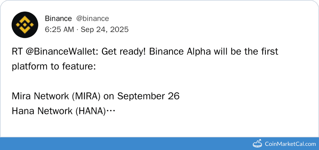 Binance Alpha Listing
