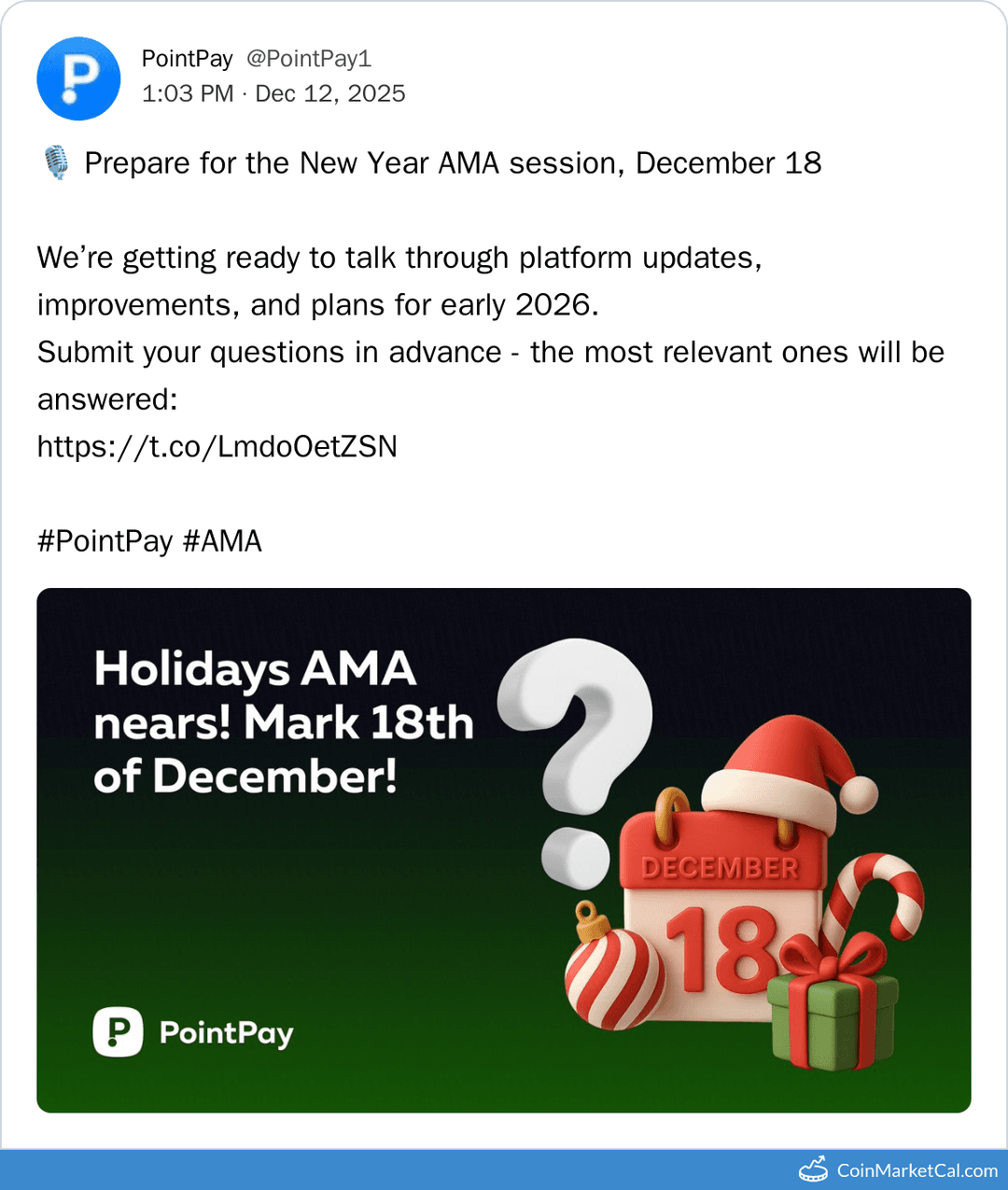 PointPay New Year AMA Session