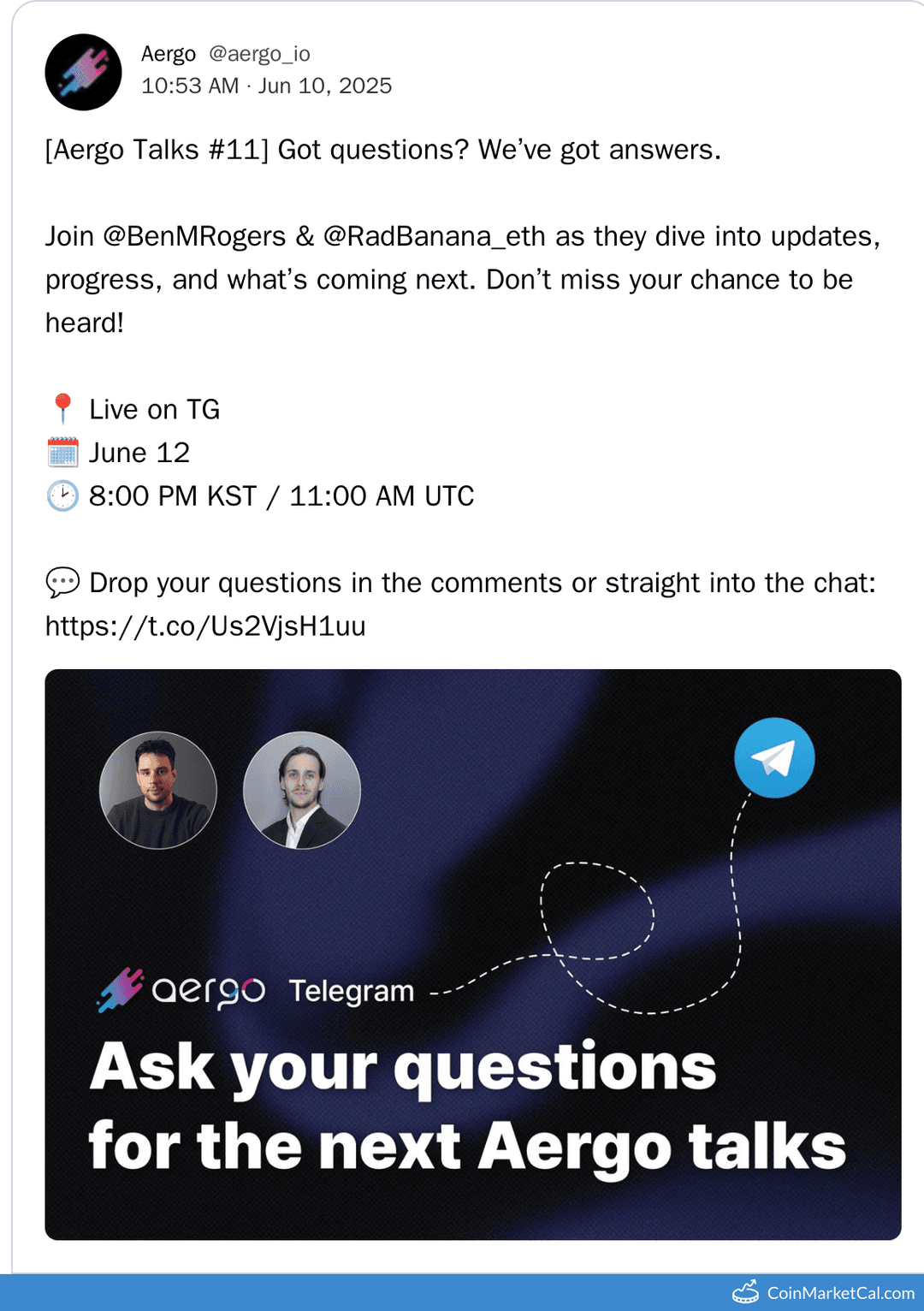 Aergo Talks #11 with Telegram team