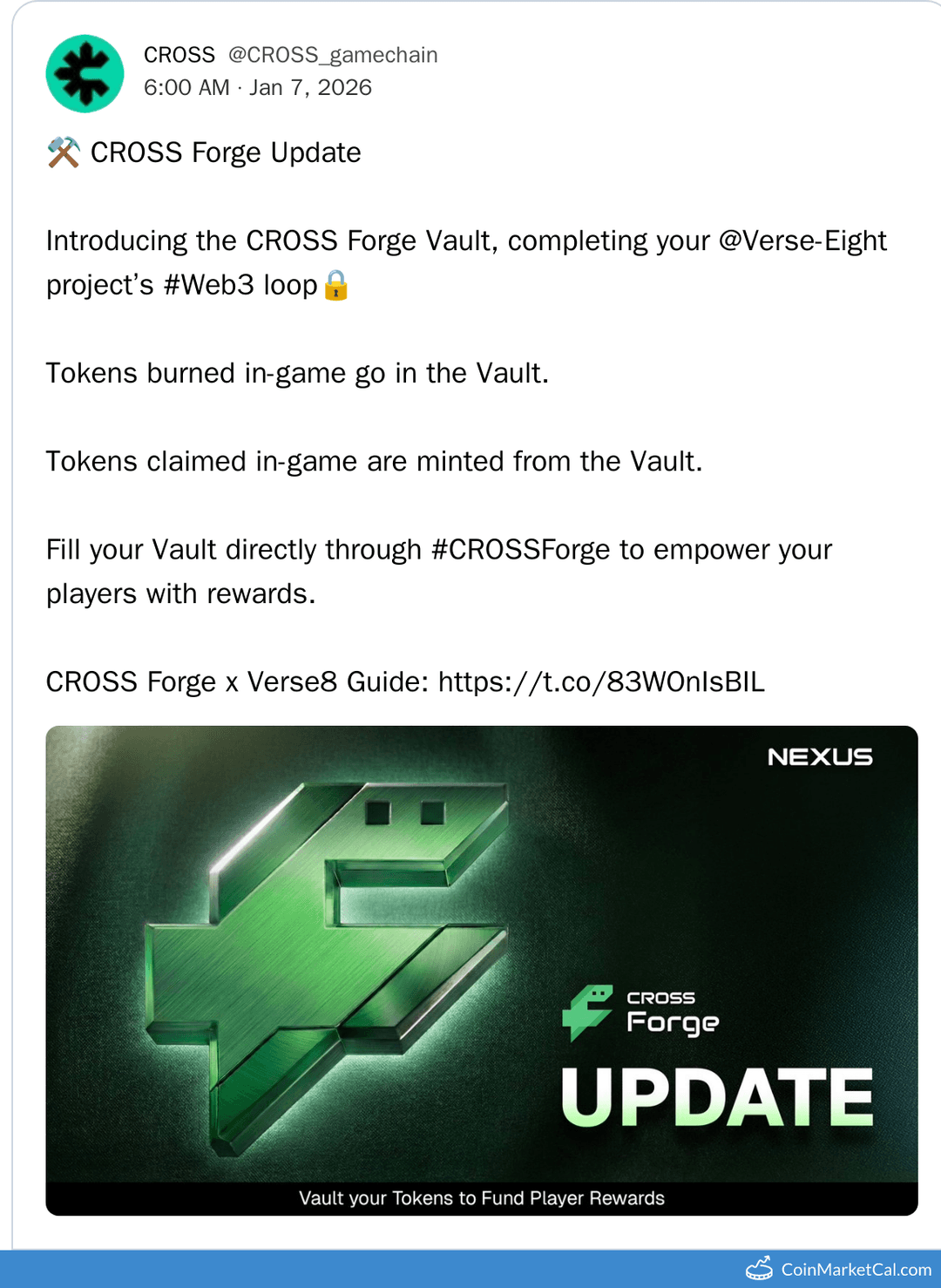 Cross Forge Vault Release