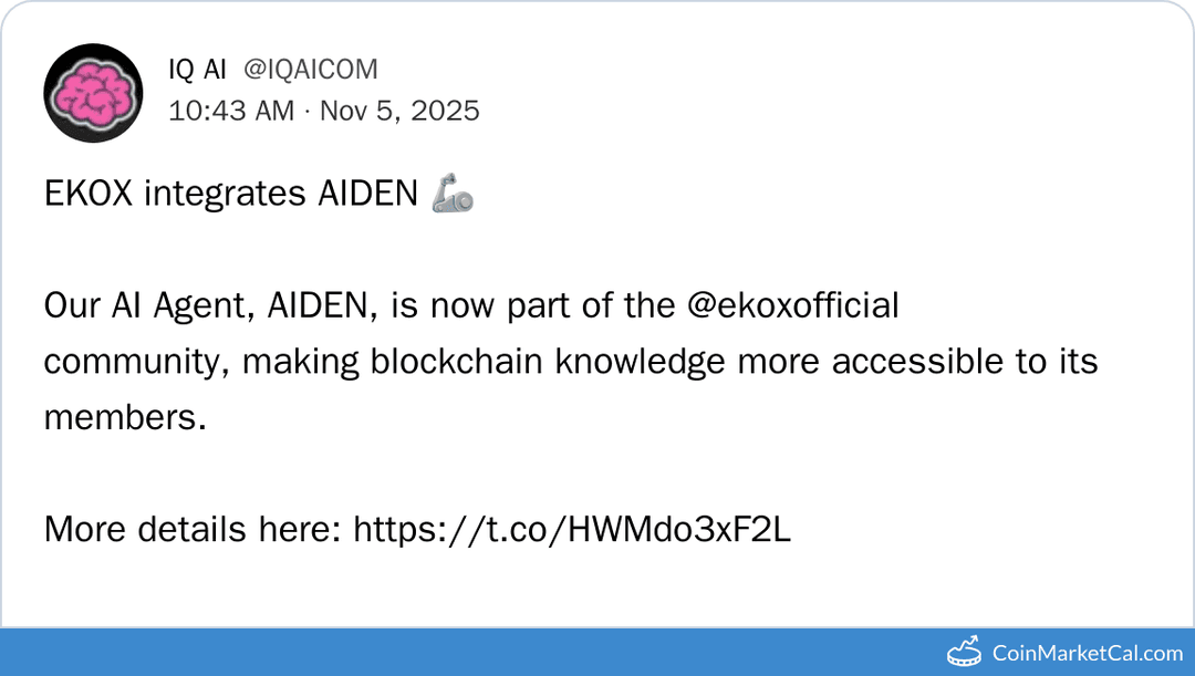AIDEN AI Joins EKOX Integration