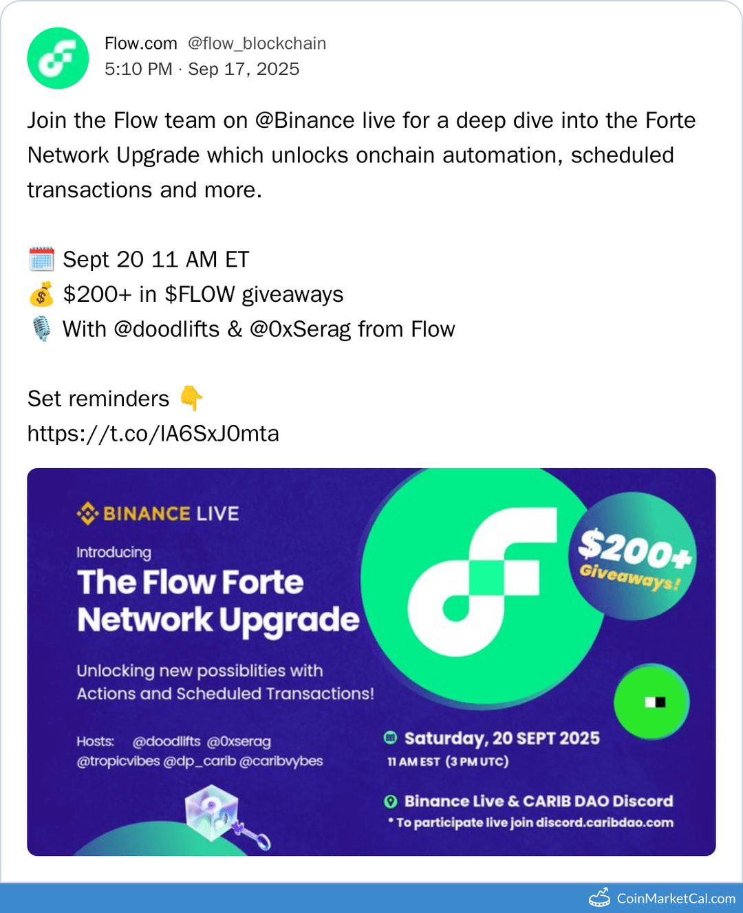 Flow Blockchain Talk with Binance