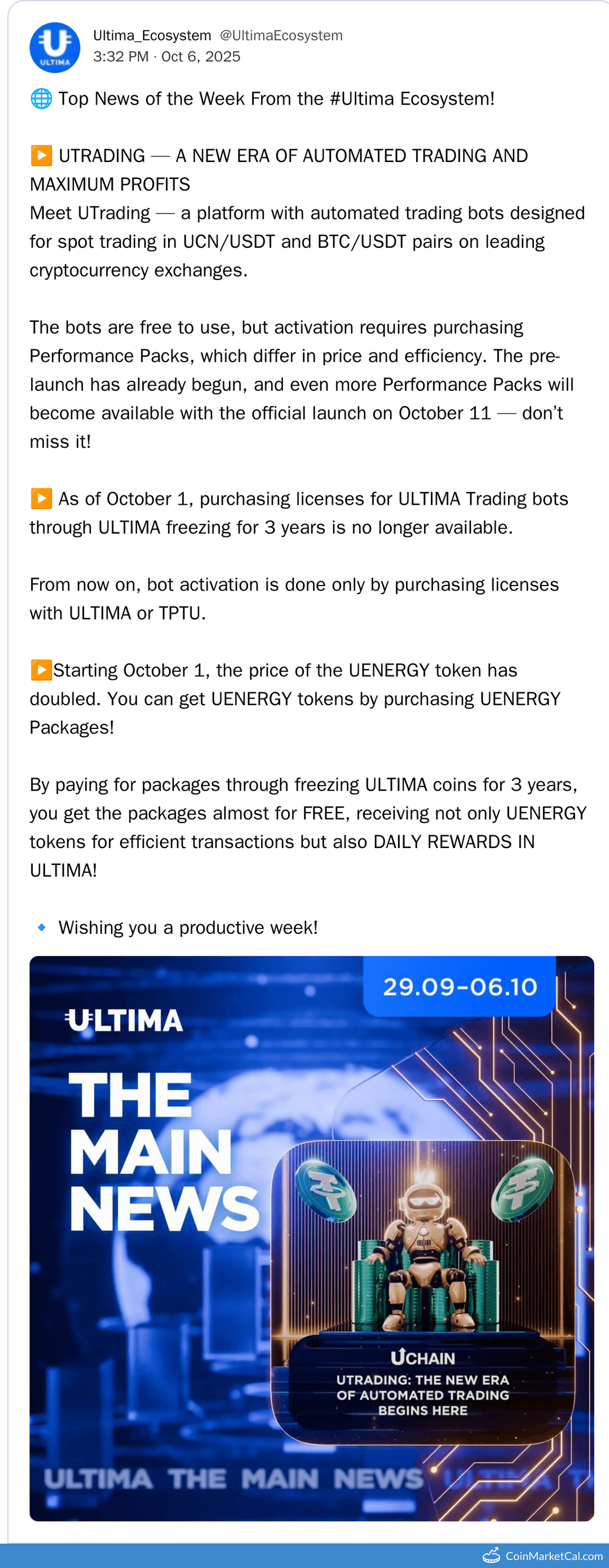 PLC Ultima Classic UTrading Official Launch