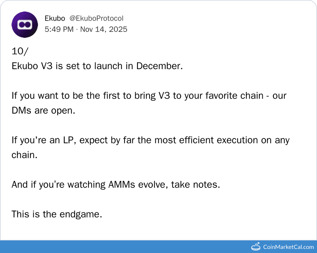 Ekubo Protocol Ekubo V3 Release