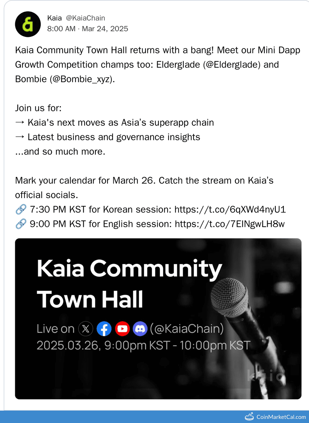 Kaia Community Town Hall