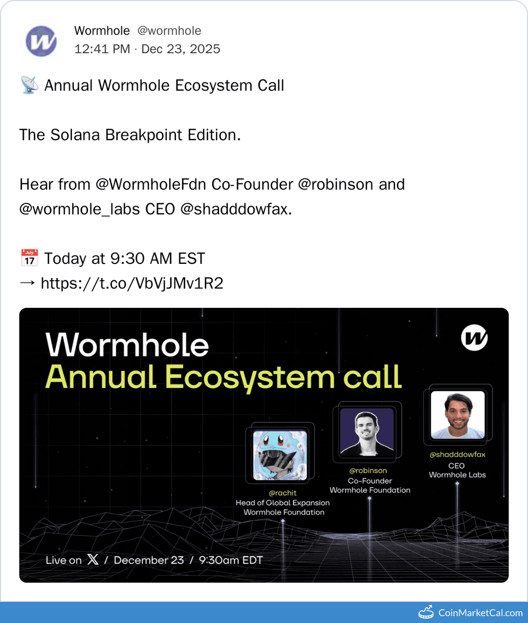 Wormhole Annual Ecosystem Call