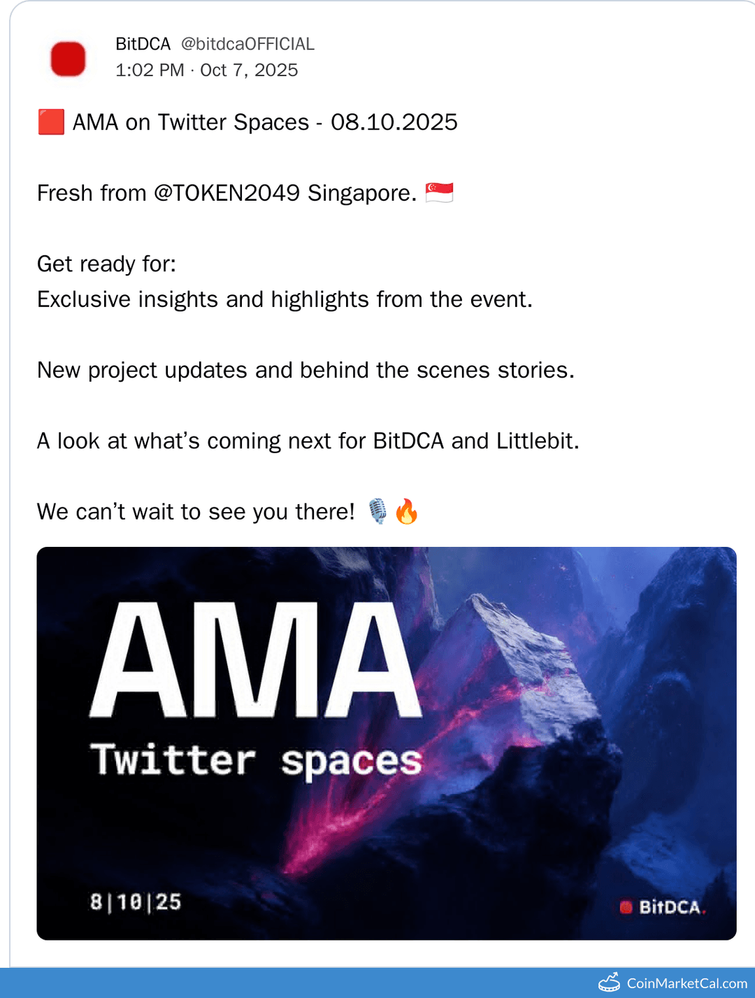 BitDCA Twitter Spaces AMA