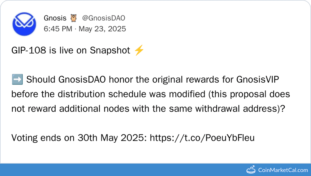 GnosisDAO GIP-108 Voting Deadline