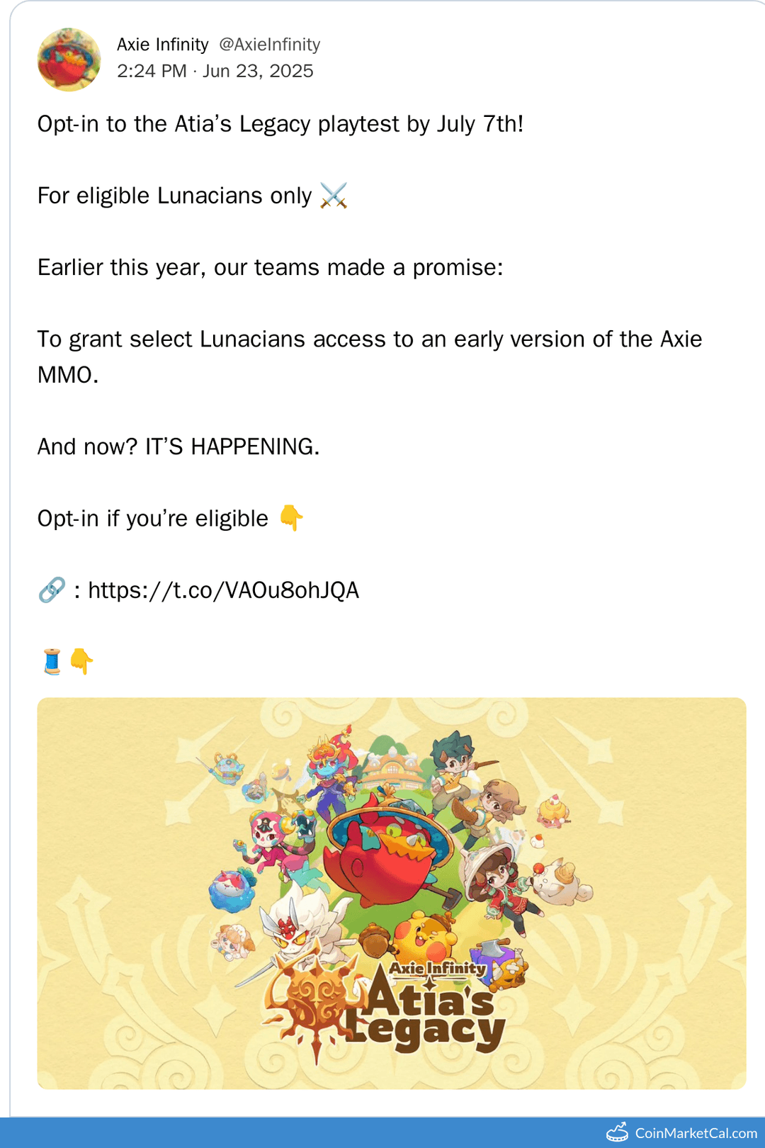 Atia’s Legacy Playtest Opt-In Deadline