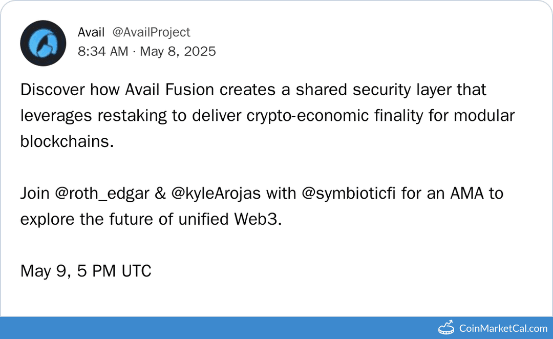 Avail Fusion AMA with Symbiotic